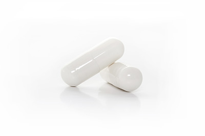 Photo of a white capsules